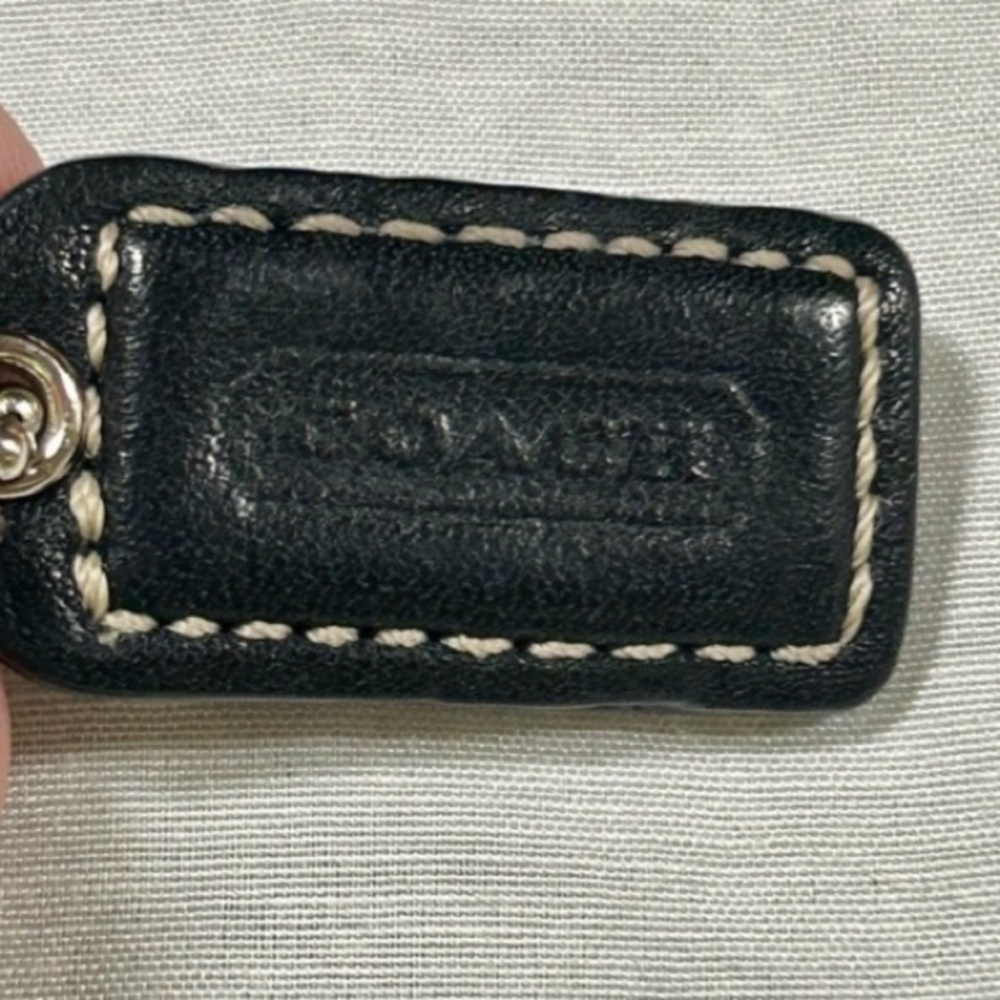 COACH Bag Black Leather Wristlet Clutch Purse - Picture 3 of 4